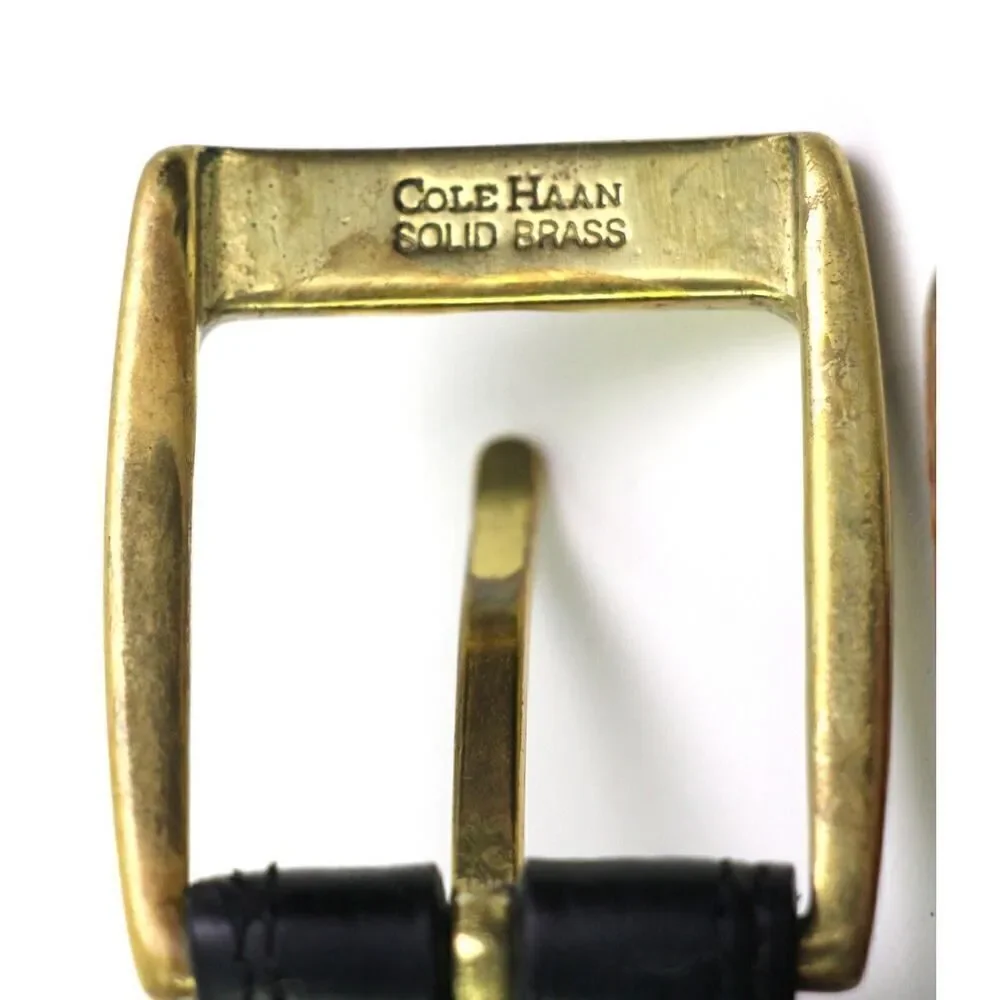 Cole Haan BLACK GENUINE LEATHER 1 1/8